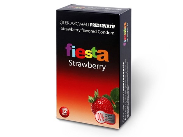 Fiesta Strawberry li İthal Prezervatif